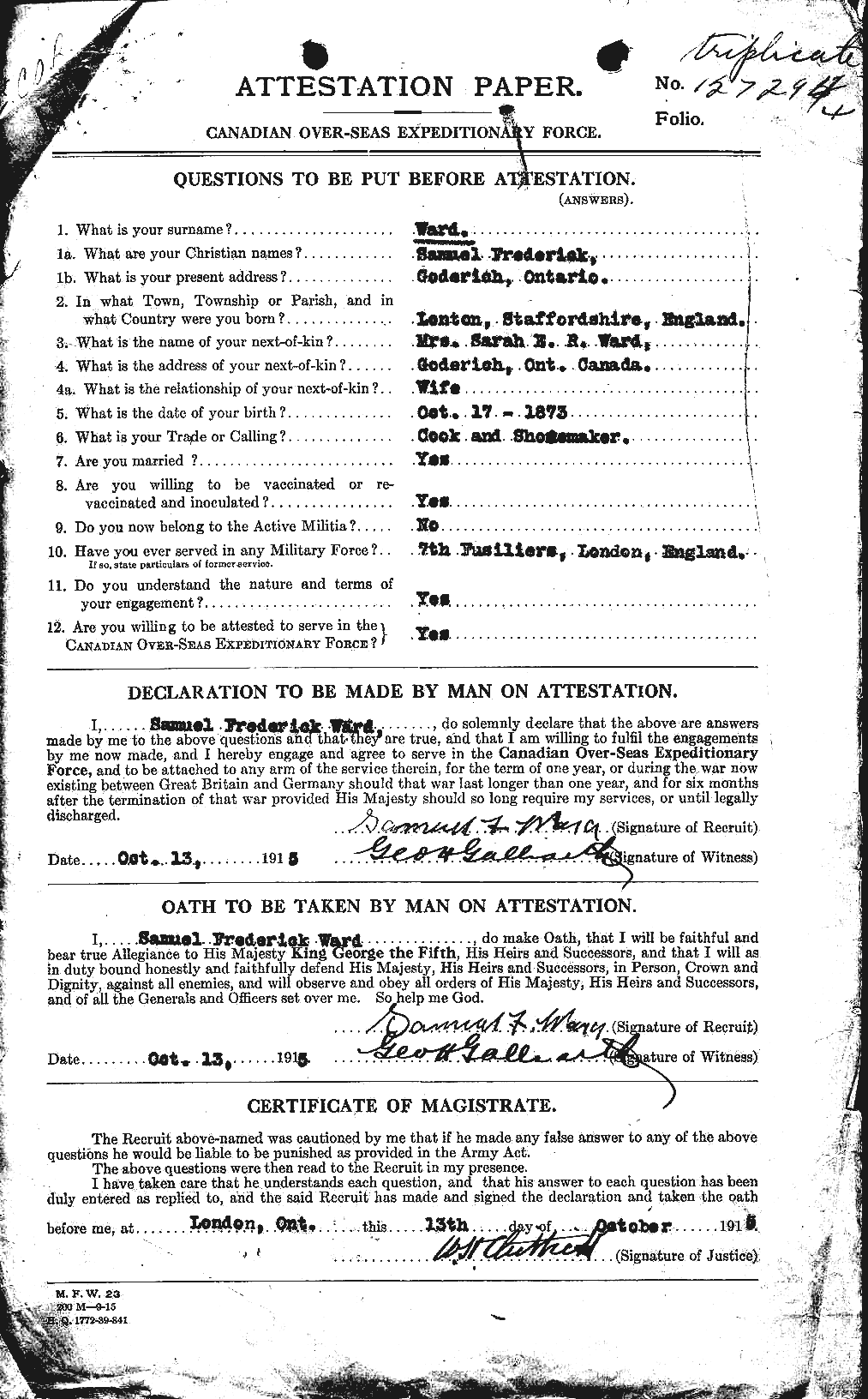 Personnel Records of the First World War - CEF 659682a