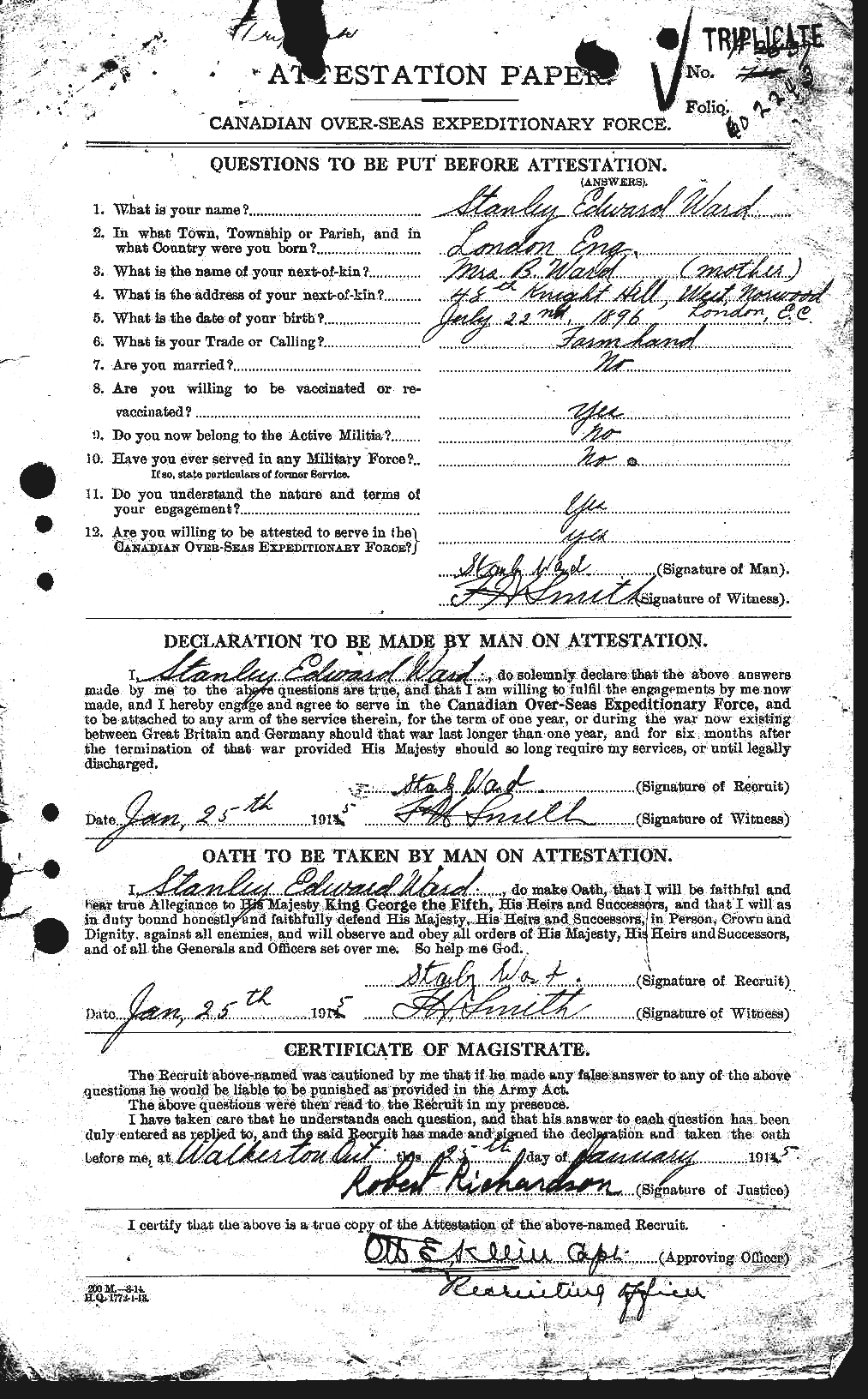 Personnel Records of the First World War - CEF 659694a
