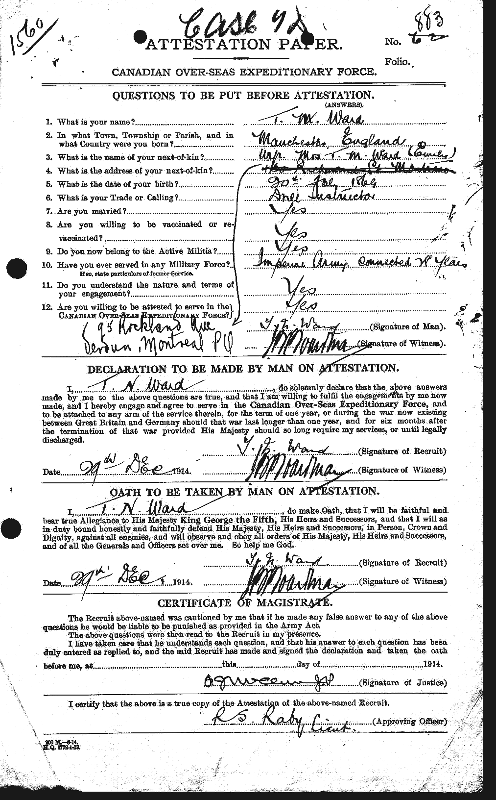 Personnel Records of the First World War - CEF 659706a