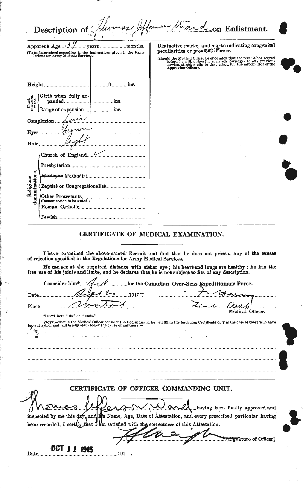 Personnel Records of the First World War - CEF 659729b