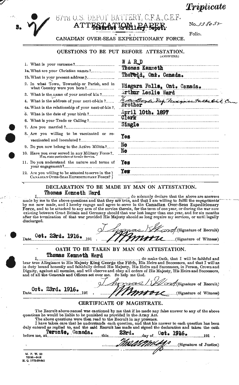 Personnel Records of the First World War - CEF 659731a