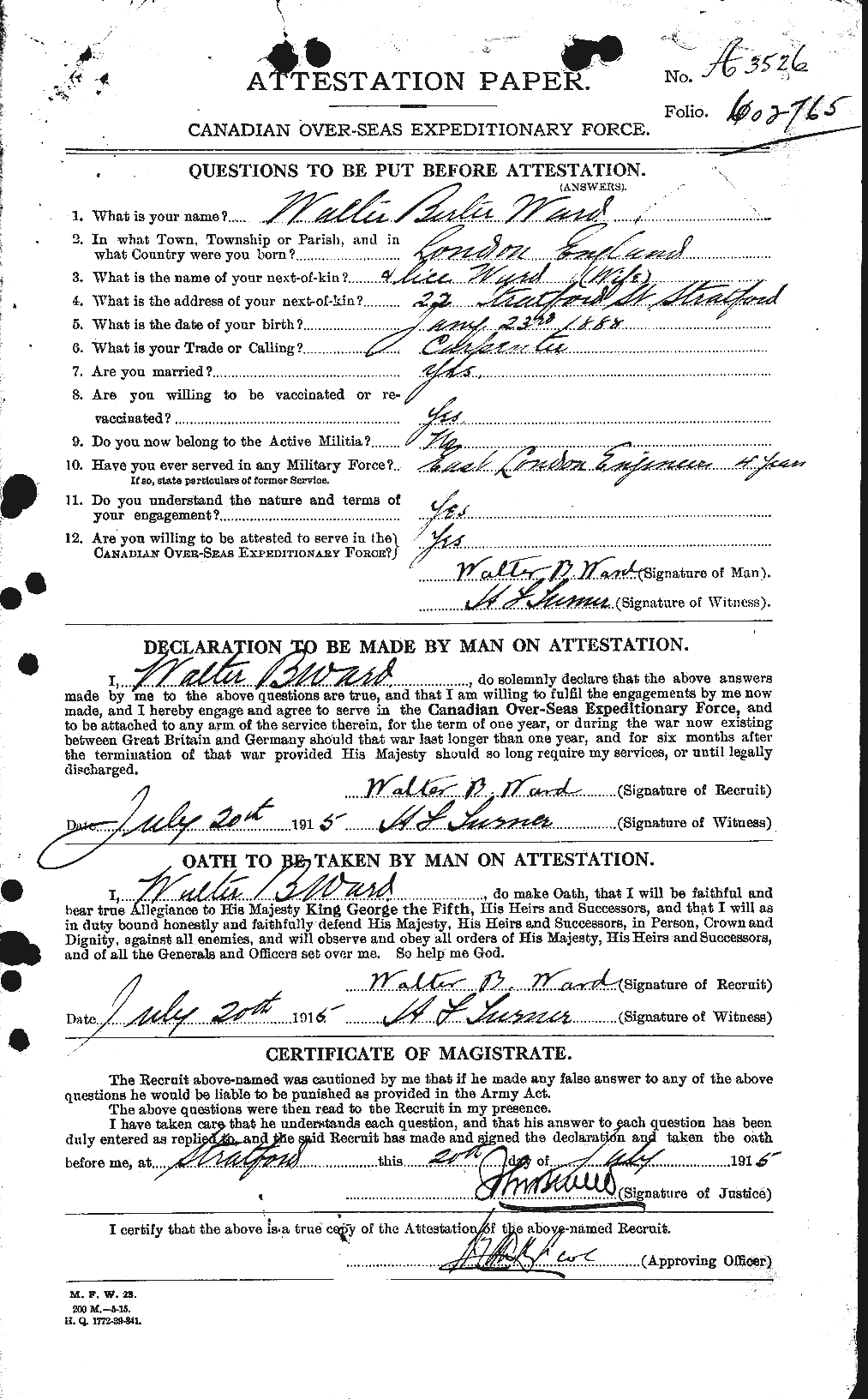 Personnel Records of the First World War - CEF 659755a