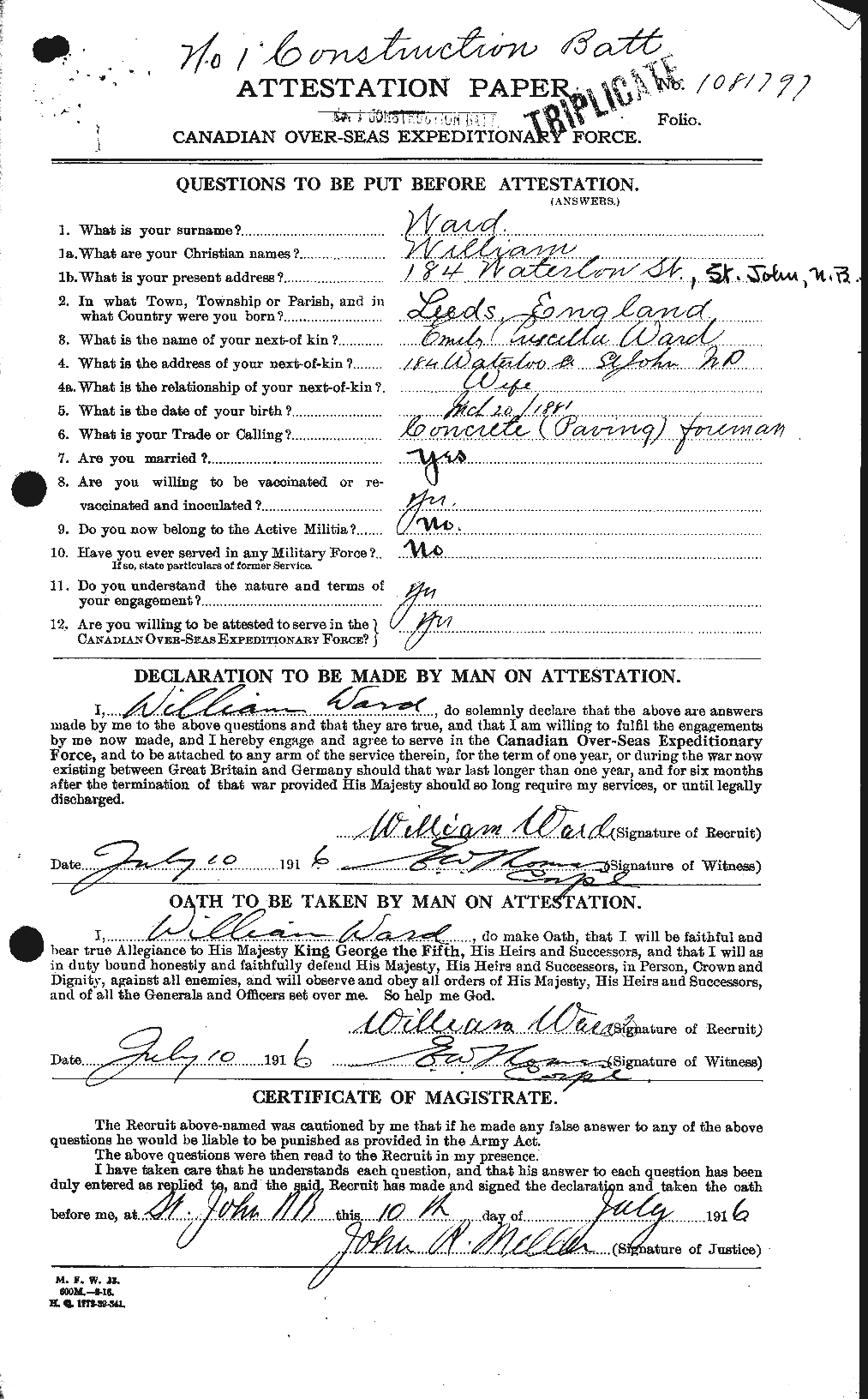 Personnel Records of the First World War - CEF 659777a
