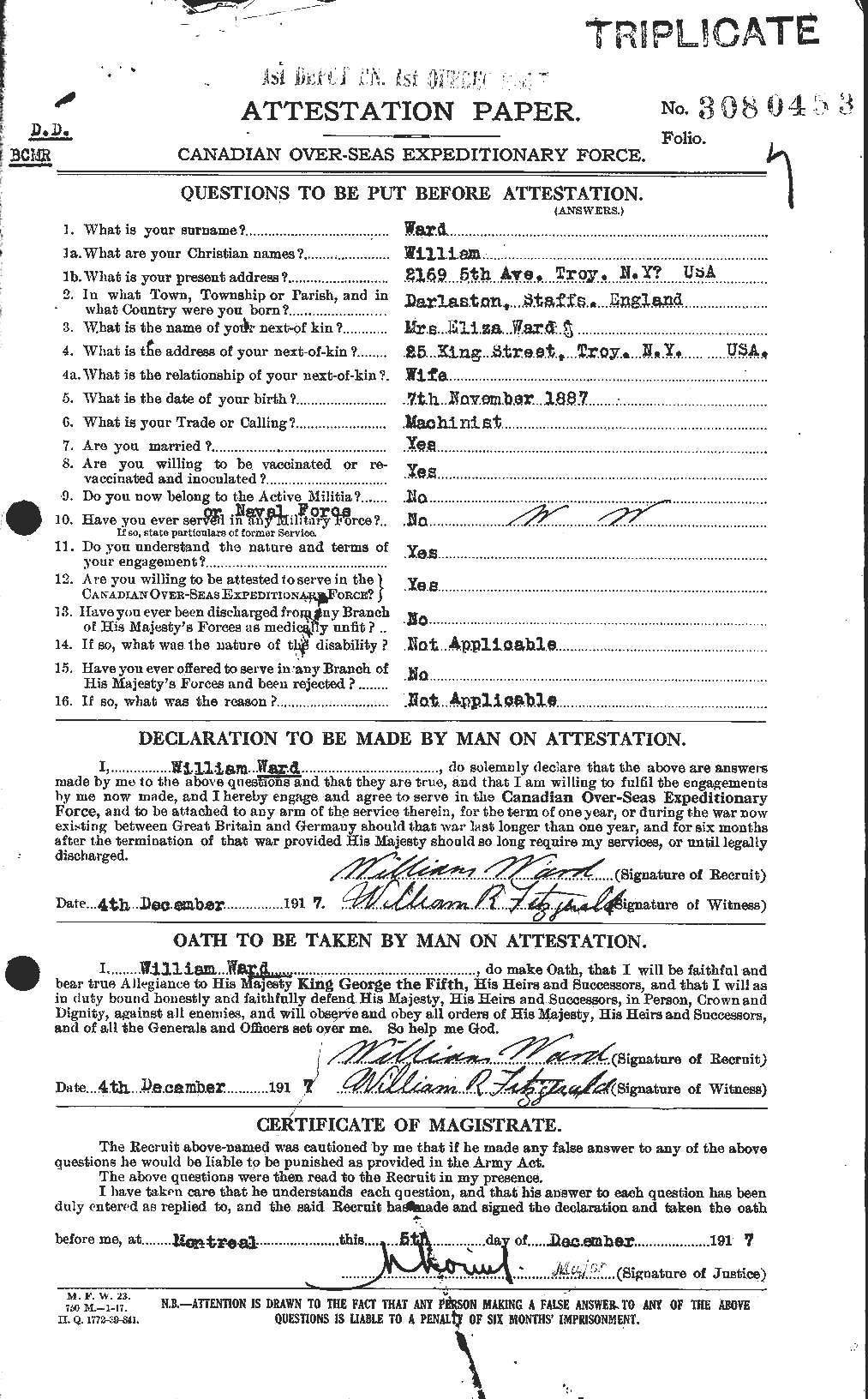 Personnel Records of the First World War - CEF 659797a