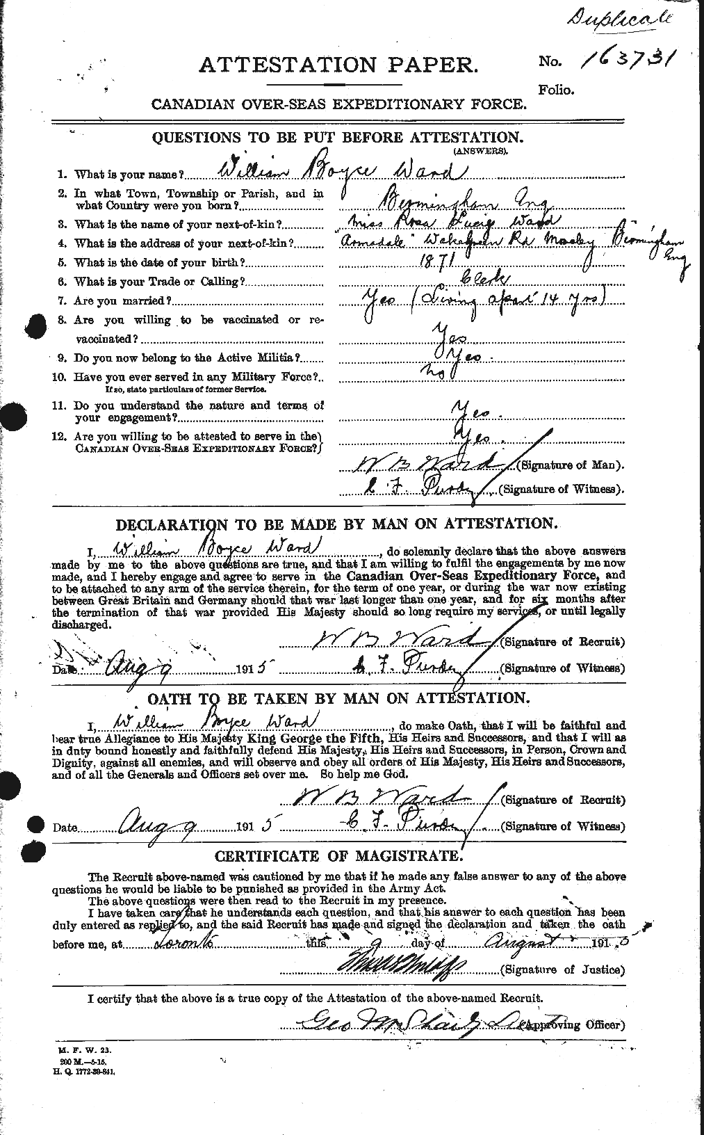Personnel Records of the First World War - CEF 659804a