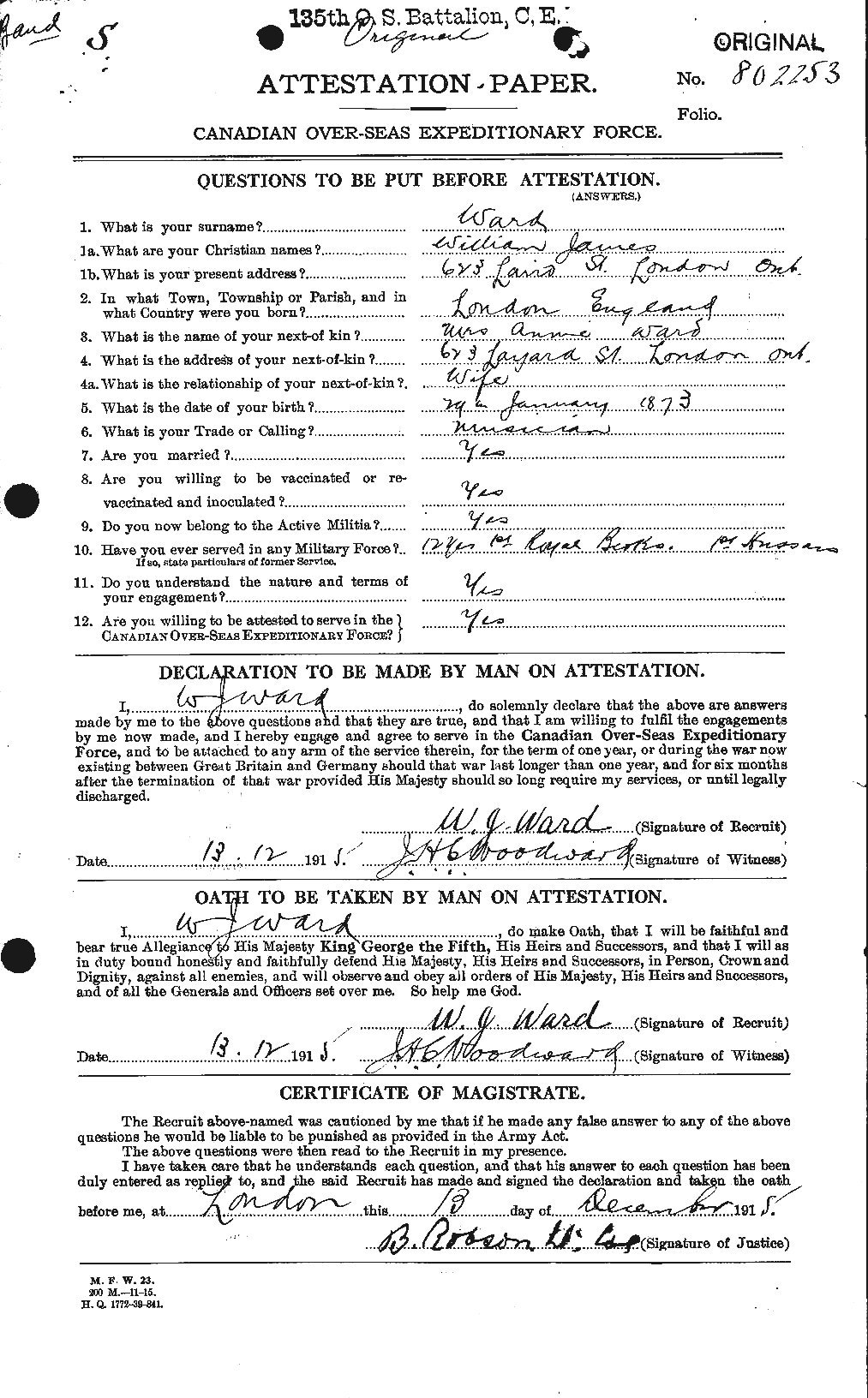 Personnel Records of the First World War - CEF 659829a