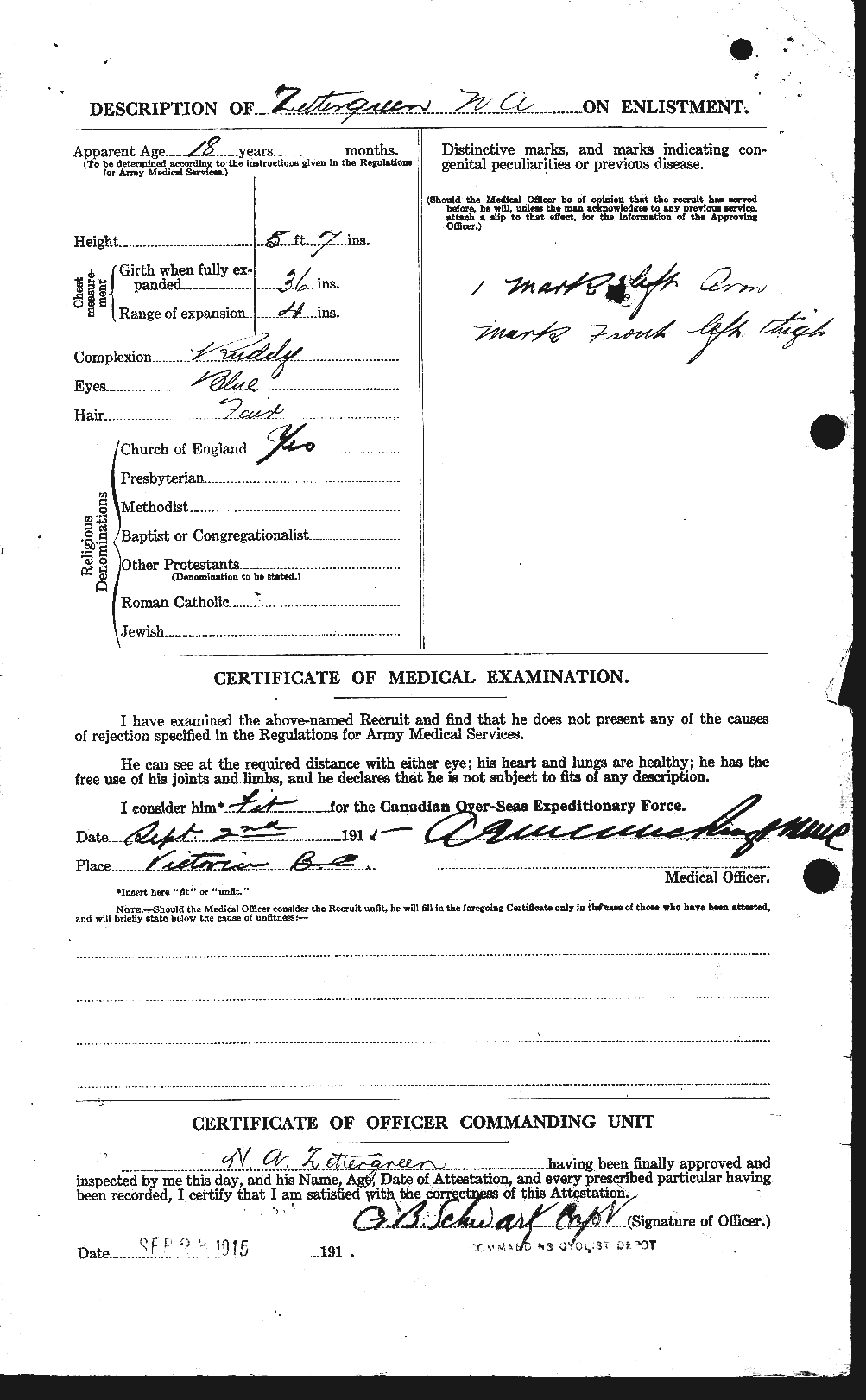 Personnel Records of the First World War - CEF 660136b