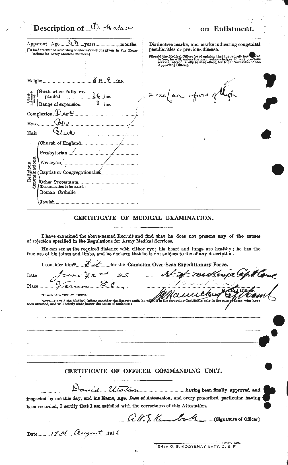 Personnel Records of the First World War - CEF 660364b