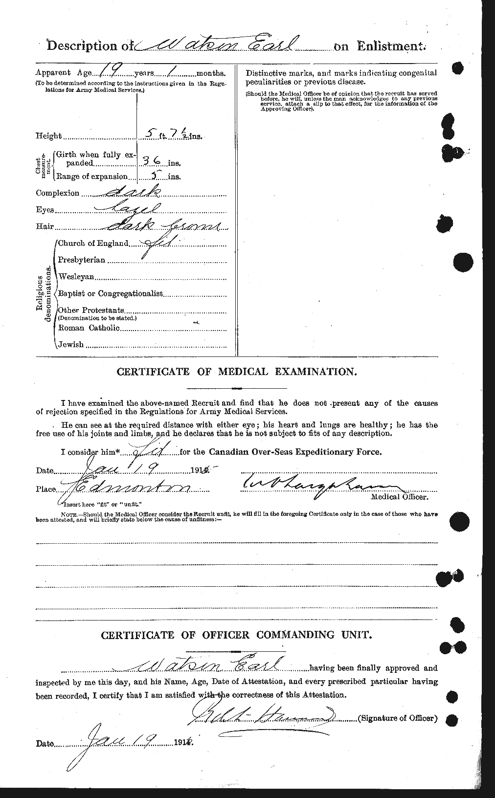 Personnel Records of the First World War - CEF 660386b