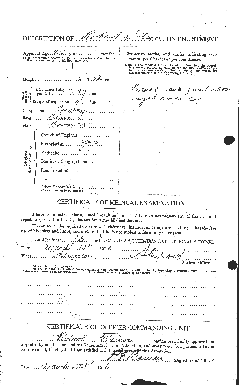 Personnel Records of the First World War - CEF 661203b