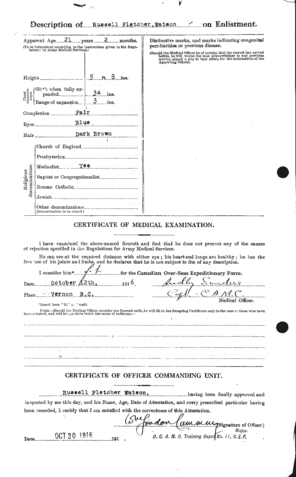 Personnel Records of the First World War - CEF 661268b