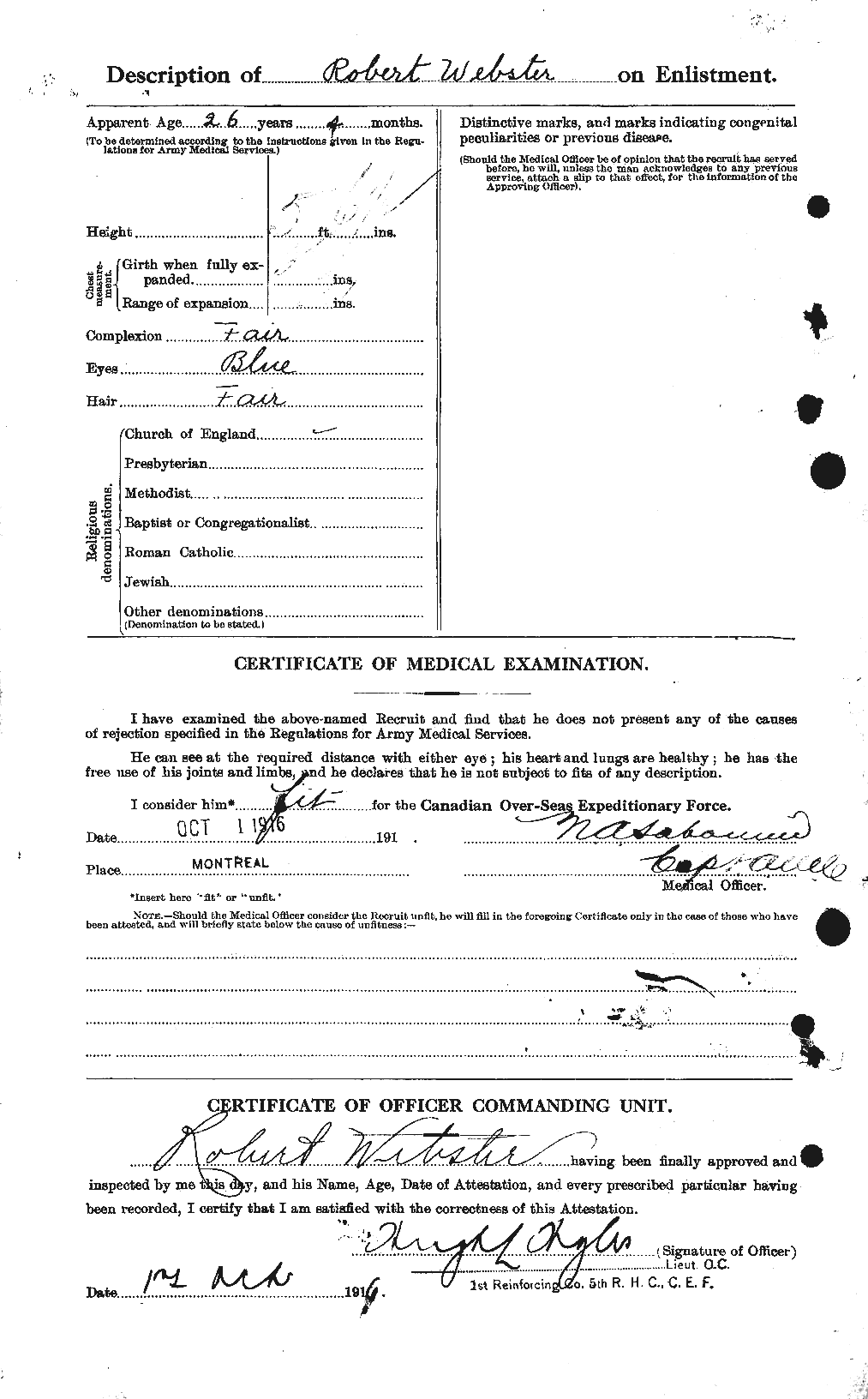 Personnel Records of the First World War - CEF 661956b