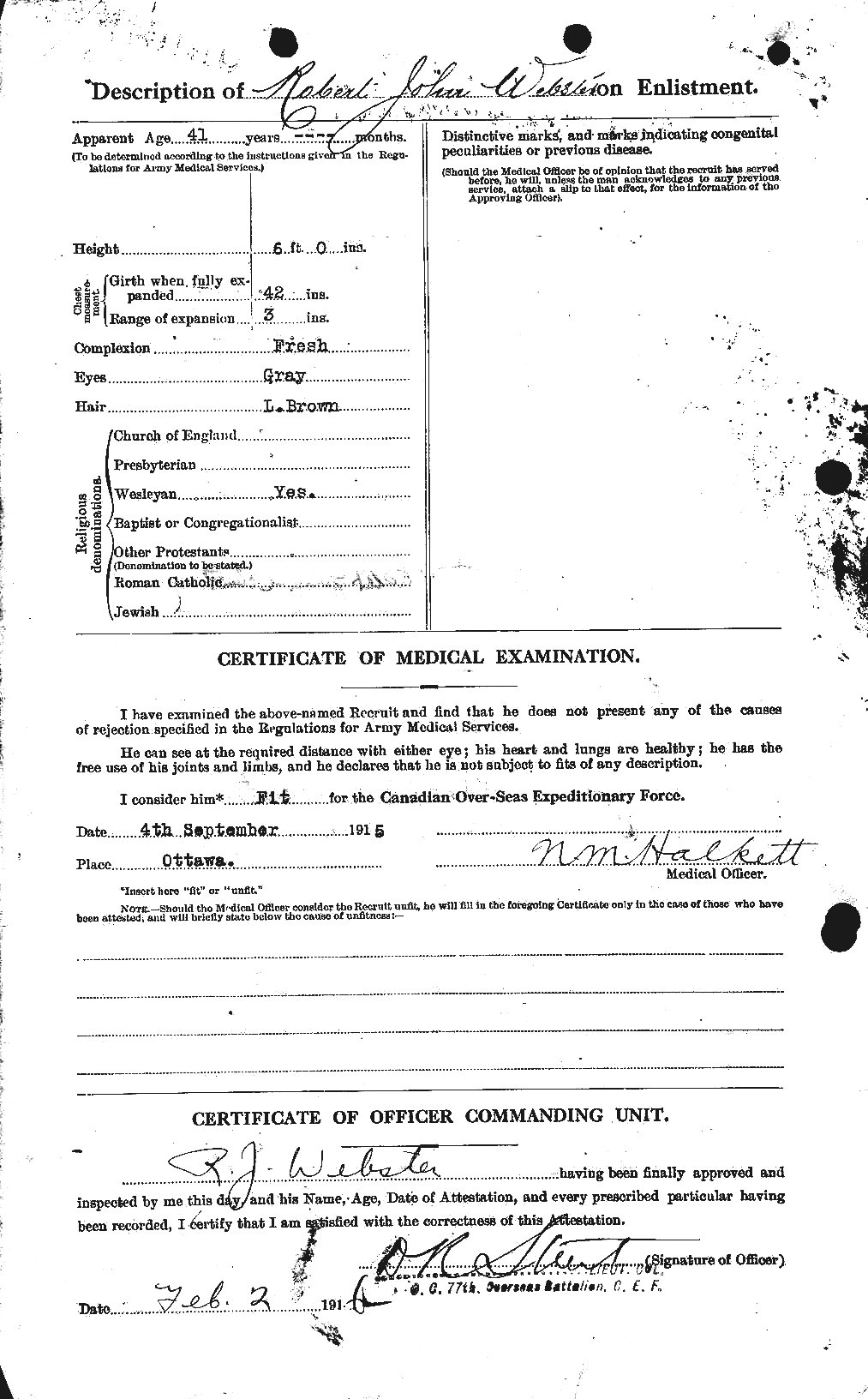 Personnel Records of the First World War - CEF 661965b