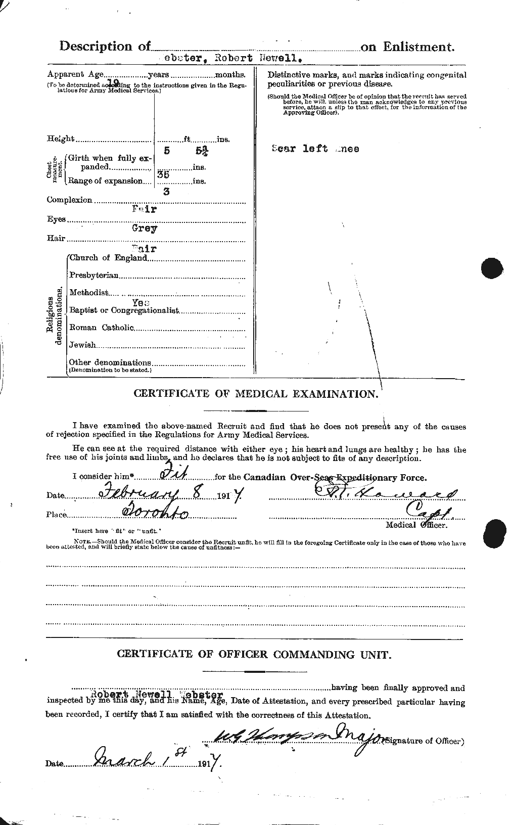 Personnel Records of the First World War - CEF 661968b