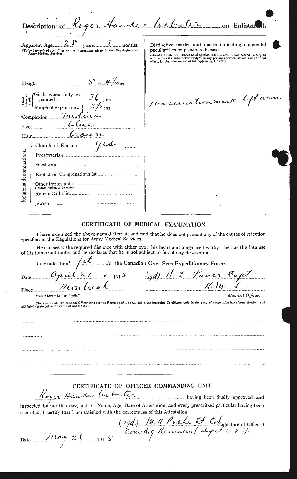 Personnel Records of the First World War - CEF 661970b