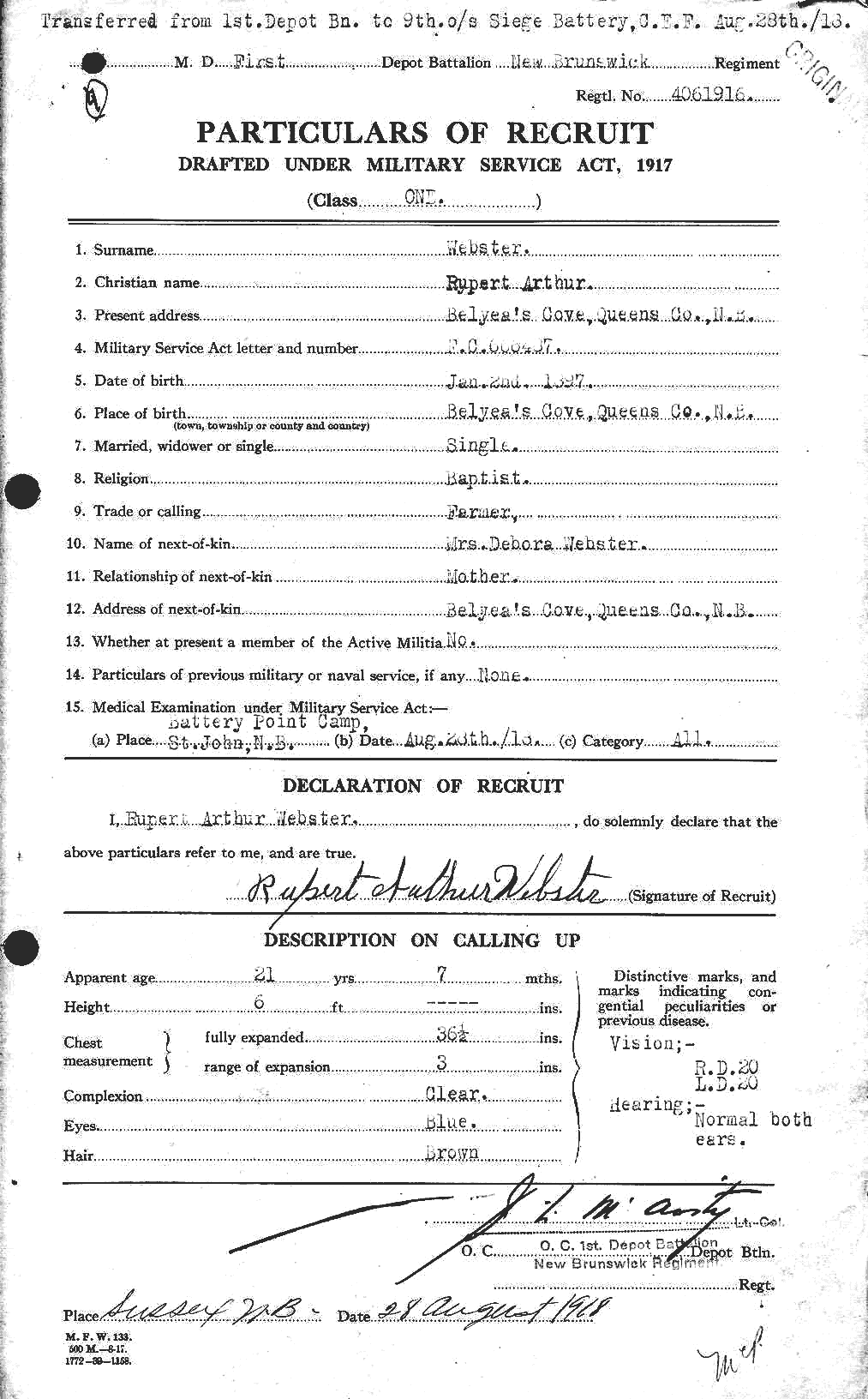 Personnel Records of the First World War - CEF 661976a