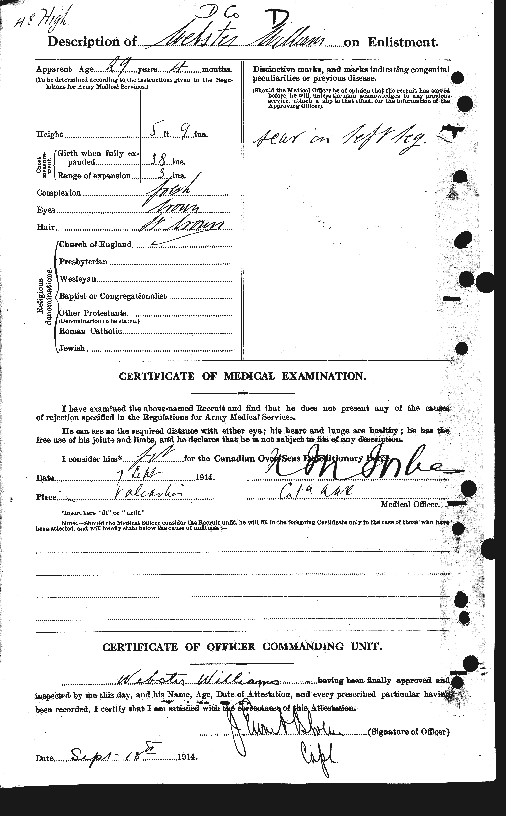 Personnel Records of the First World War - CEF 662008b