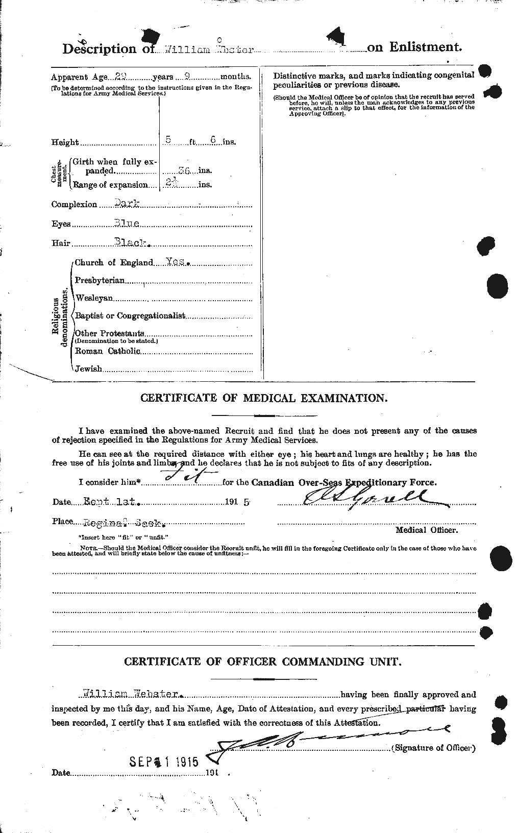 Personnel Records of the First World War - CEF 662021b