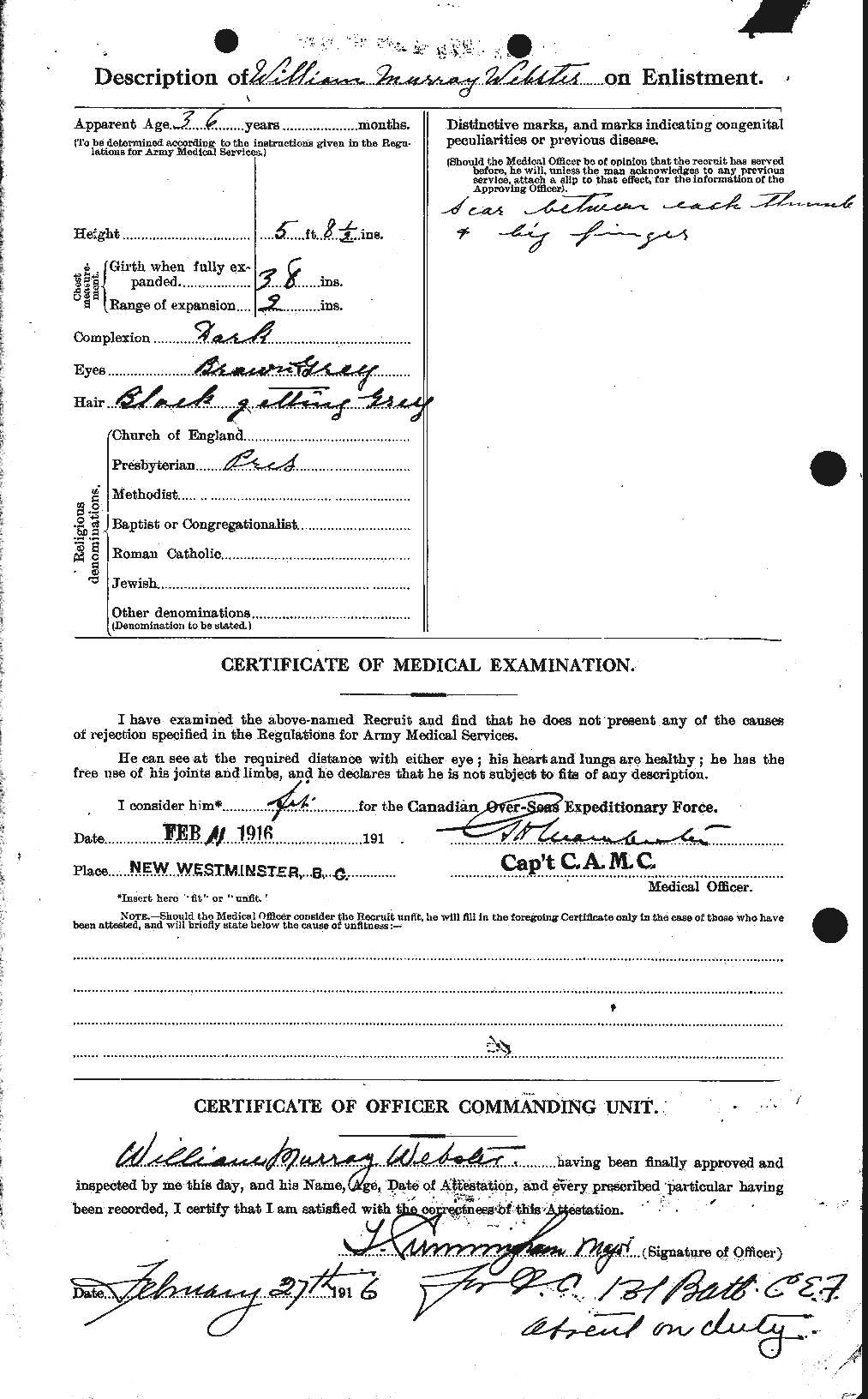 Personnel Records of the First World War - CEF 662034b