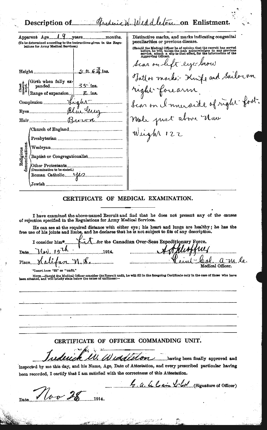 Personnel Records of the First World War - CEF 662073b