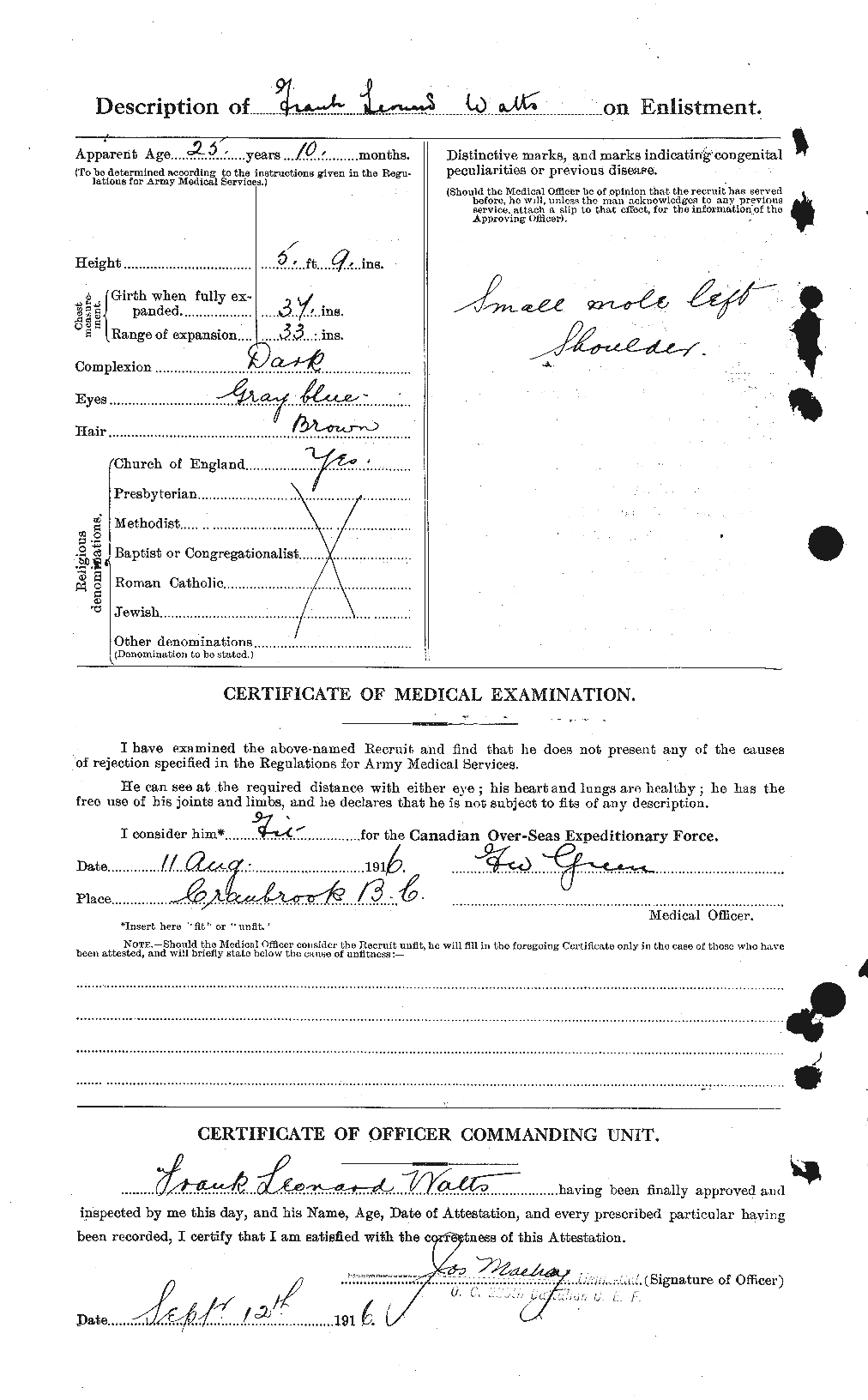 Personnel Records of the First World War - CEF 662760b