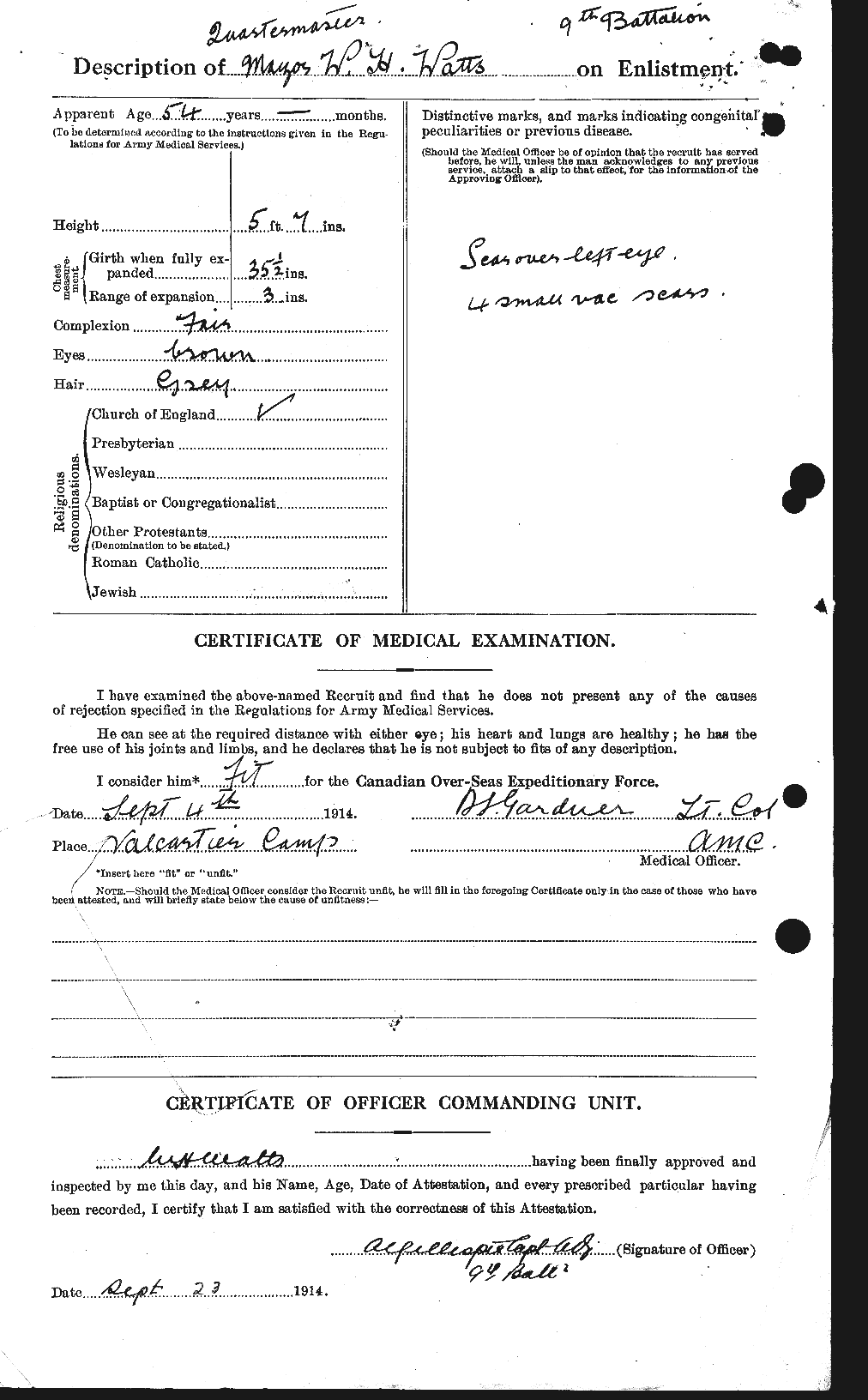 Personnel Records of the First World War - CEF 662940b