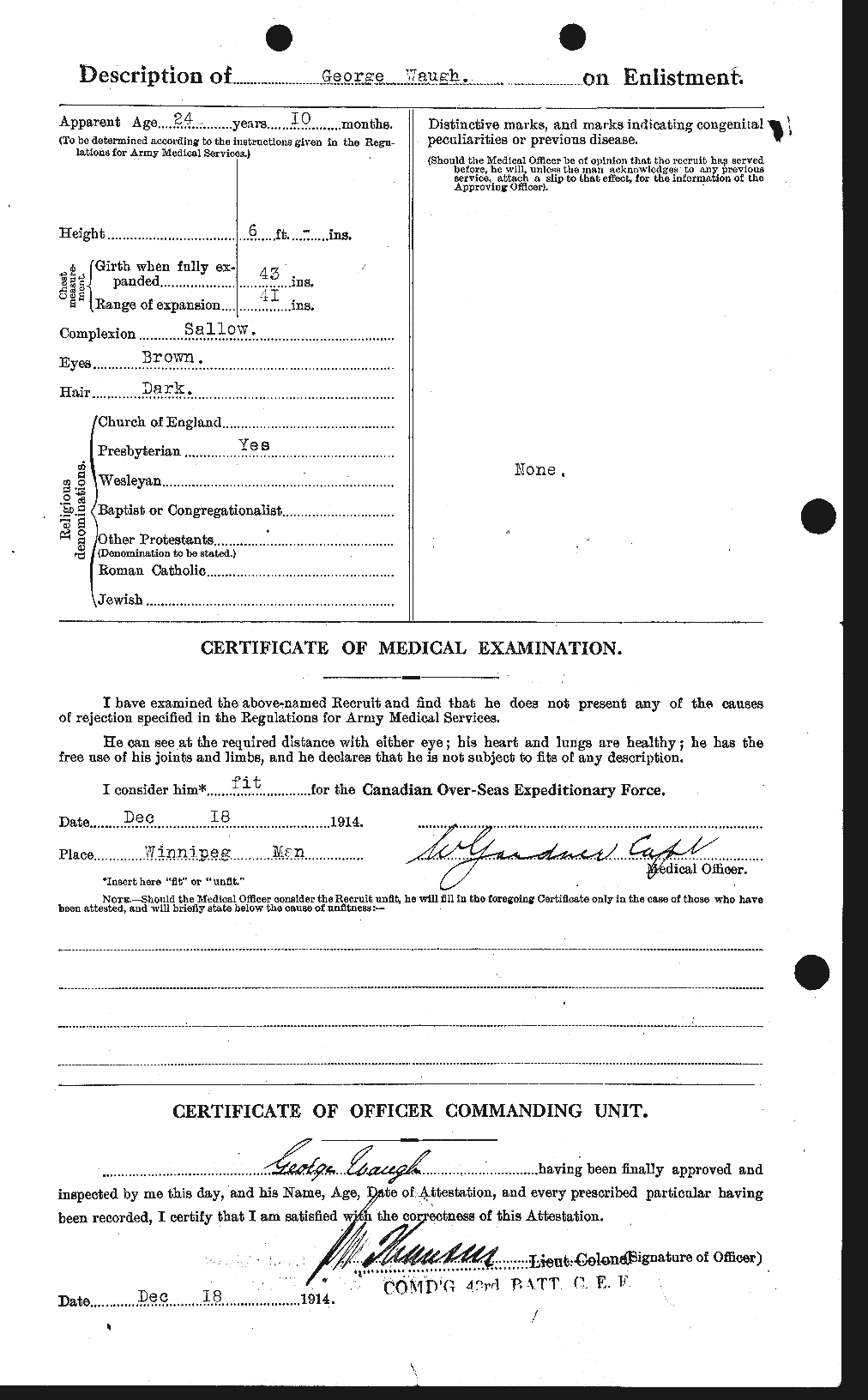 Personnel Records of the First World War - CEF 662991b