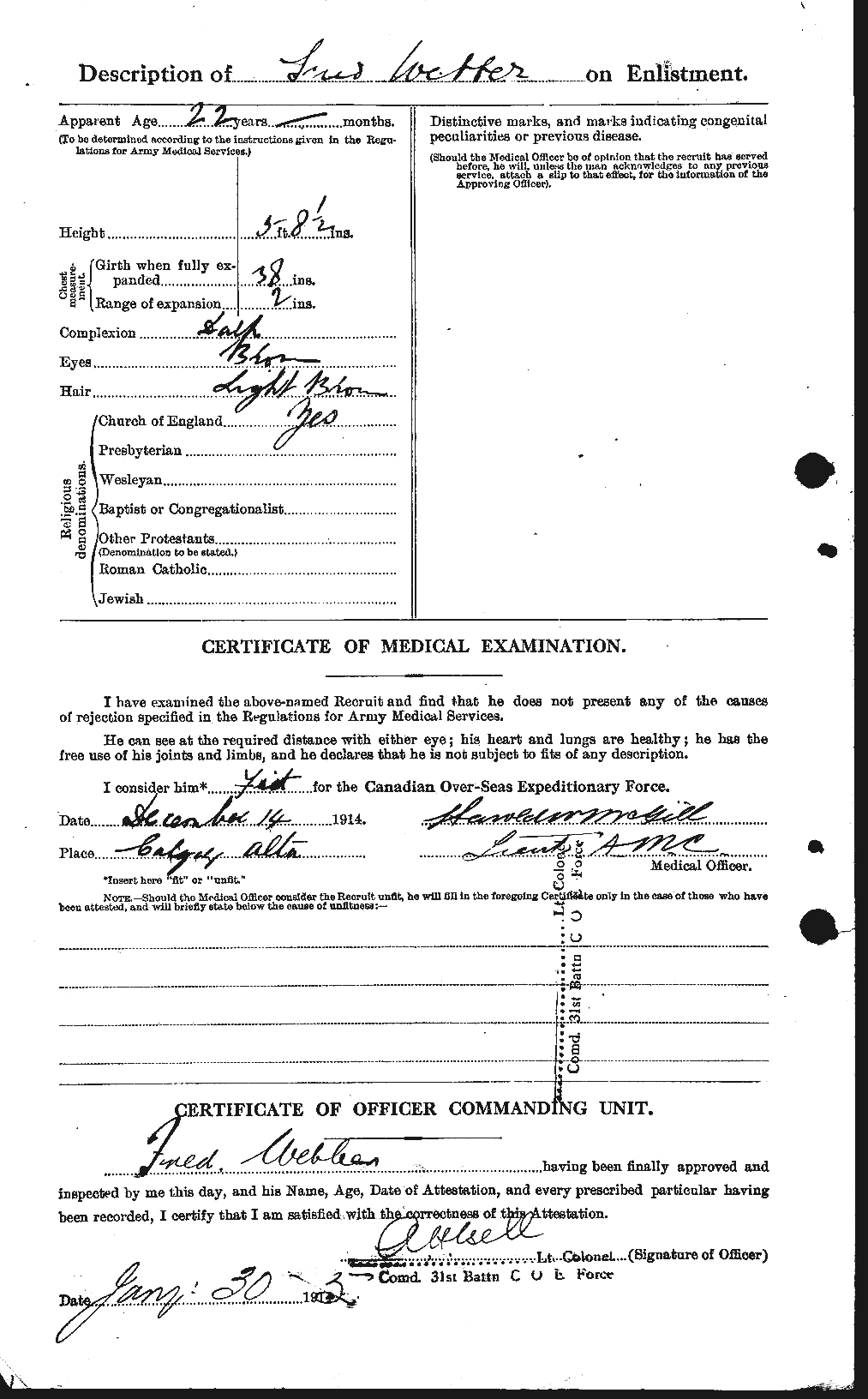 Personnel Records of the First World War - CEF 663382b