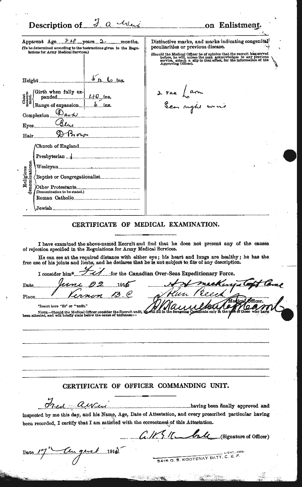 Personnel Records of the First World War - CEF 663797b