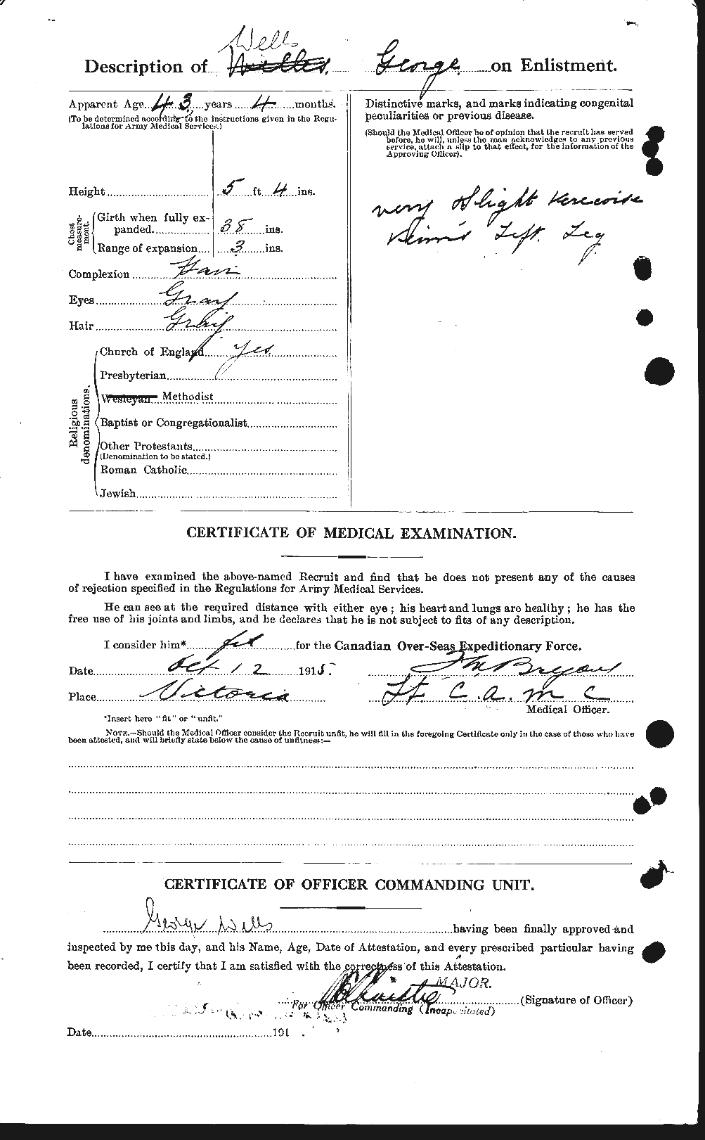 Personnel Records of the First World War - CEF 665127b