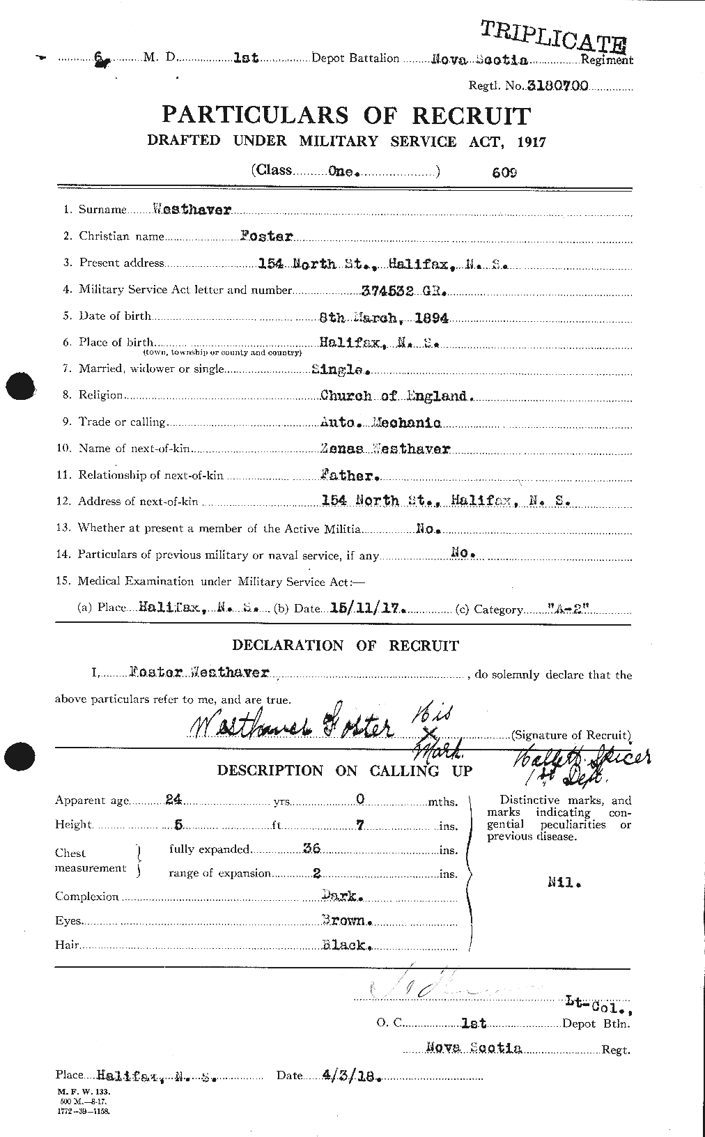 Personnel Records of the First World War - CEF 665569a