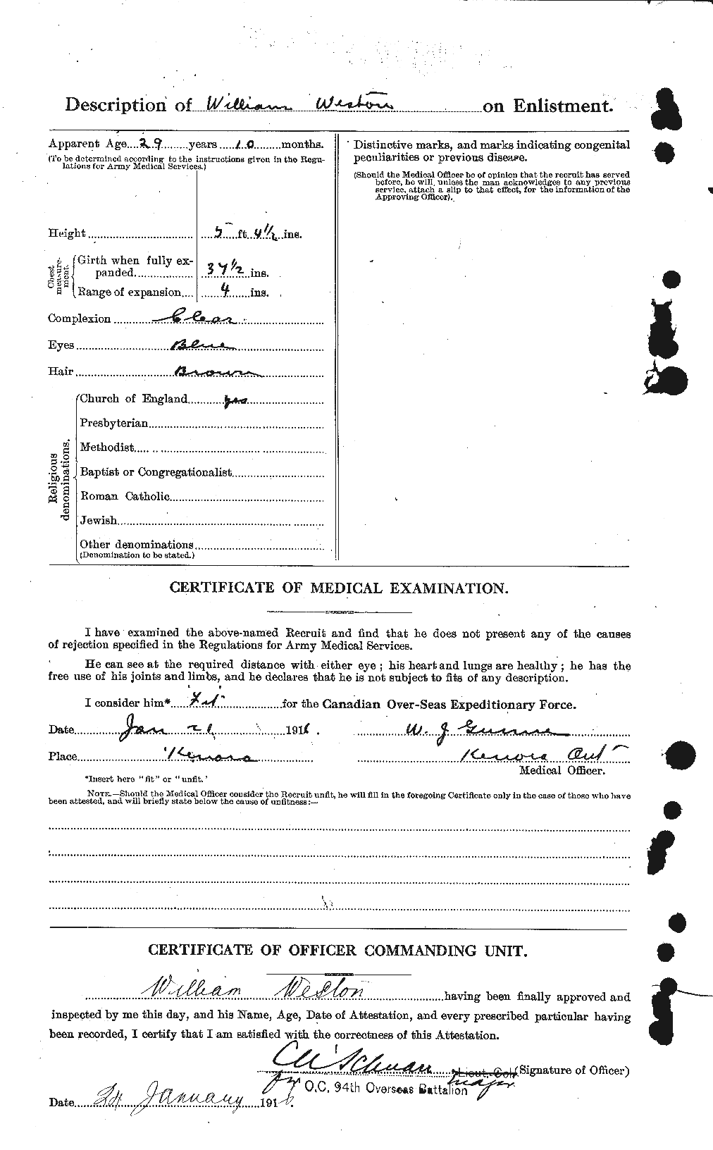 Personnel Records of the First World War - CEF 665817b