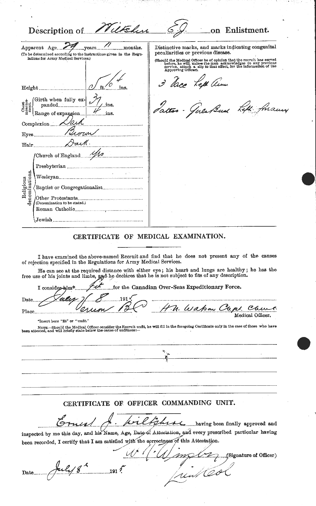 Personnel Records of the First World War - CEF 667137b