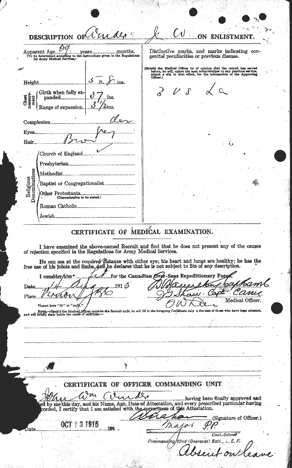 Personnel Records of the First World War - CEF 667300b