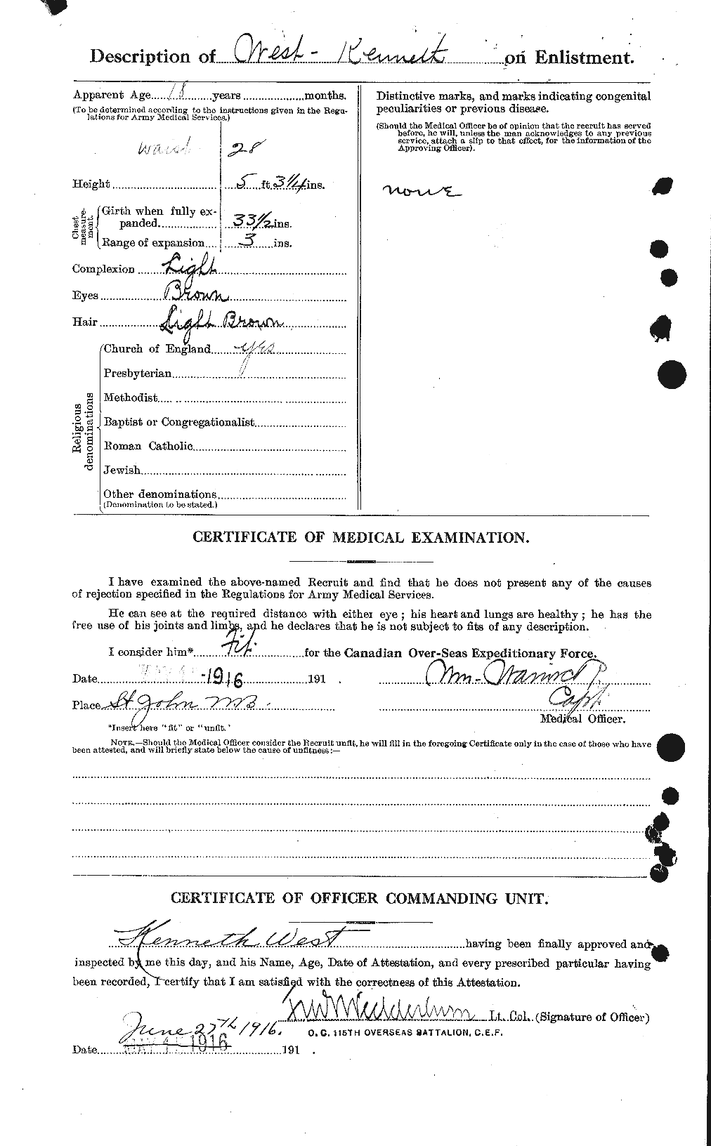 Personnel Records of the First World War - CEF 667855b