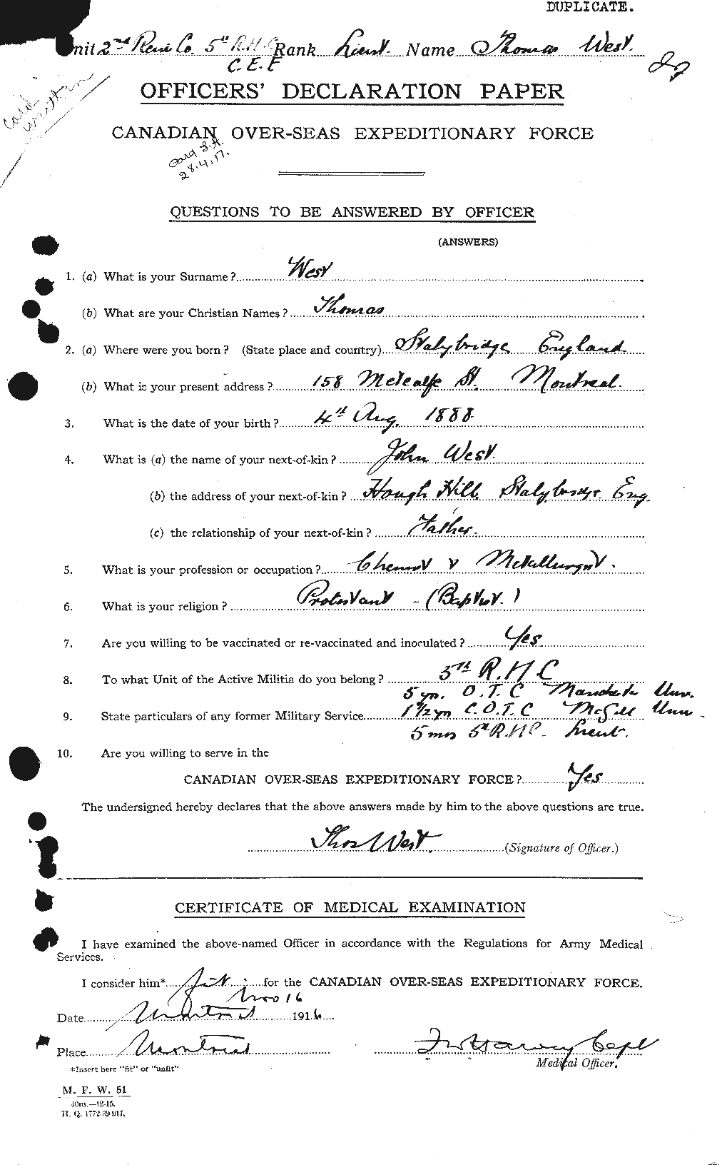 Personnel Records of the First World War - CEF 667956a