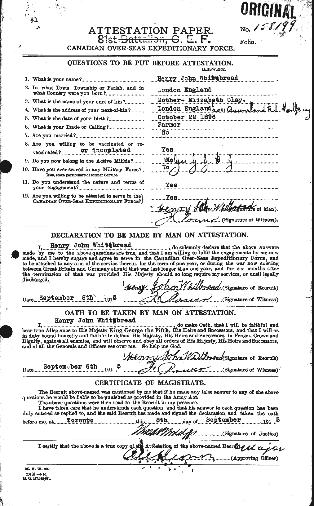 Personnel Records of the First World War - CEF 668871a