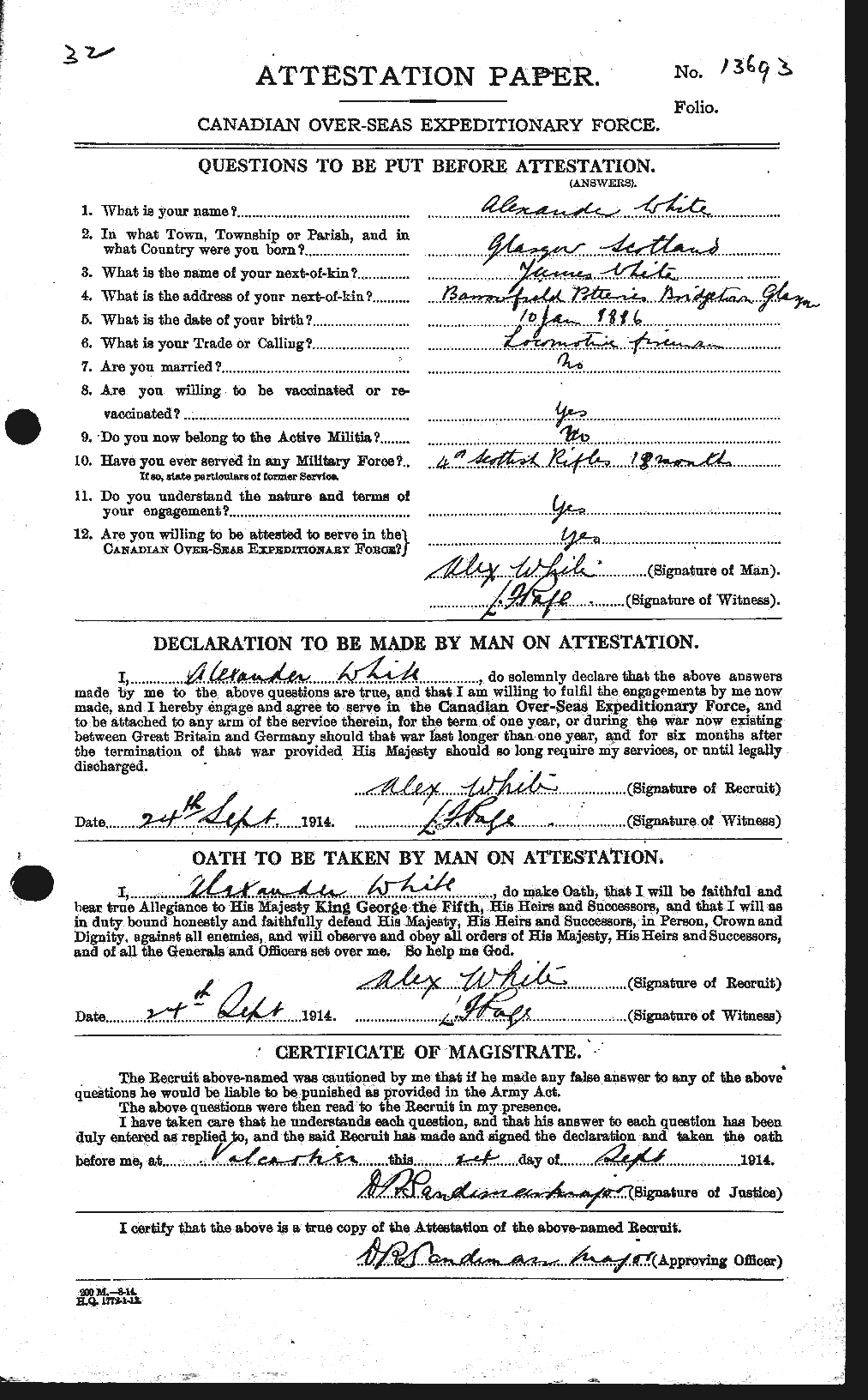 Personnel Records of the First World War - CEF 669757a