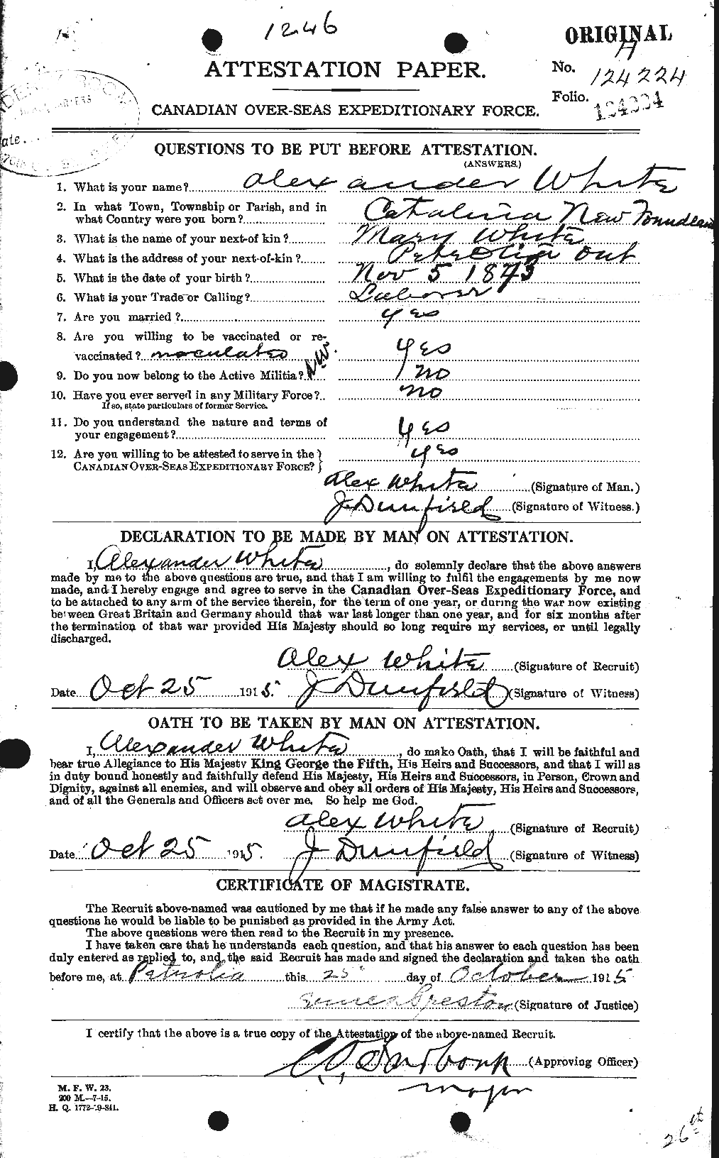 Personnel Records of the First World War - CEF 669760a