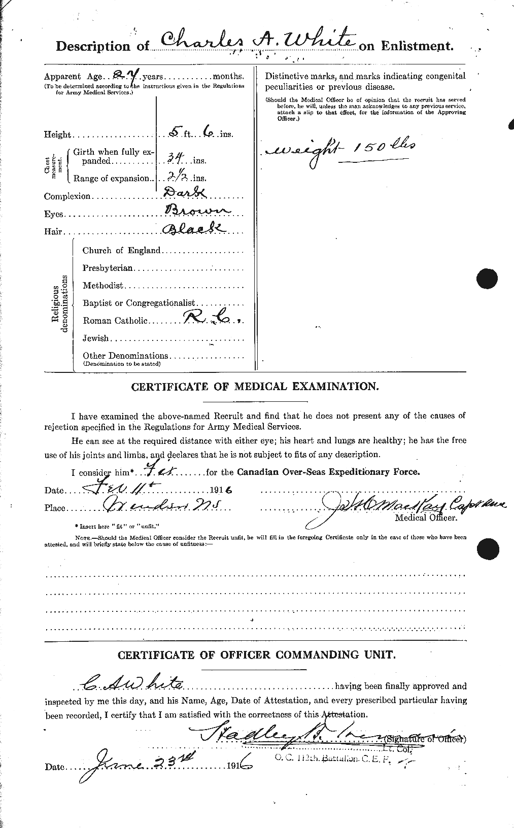Dossiers du Personnel de la Première Guerre mondiale - CEC 669919b