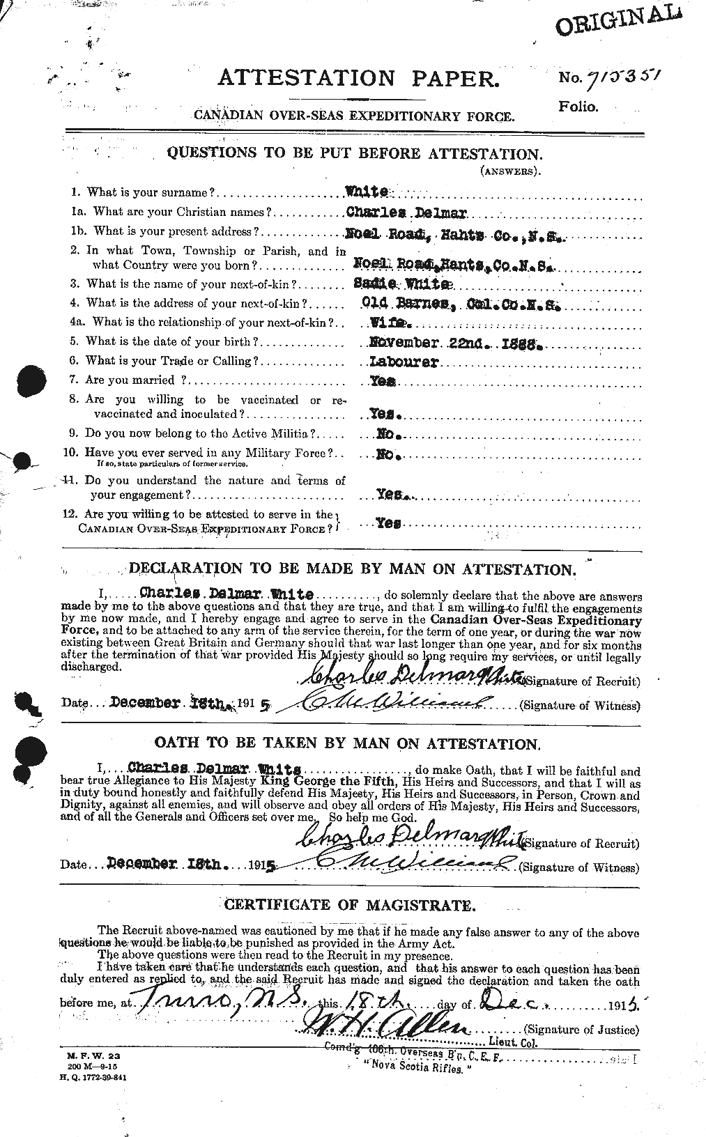 Personnel Records of the First World War - CEF 669924a