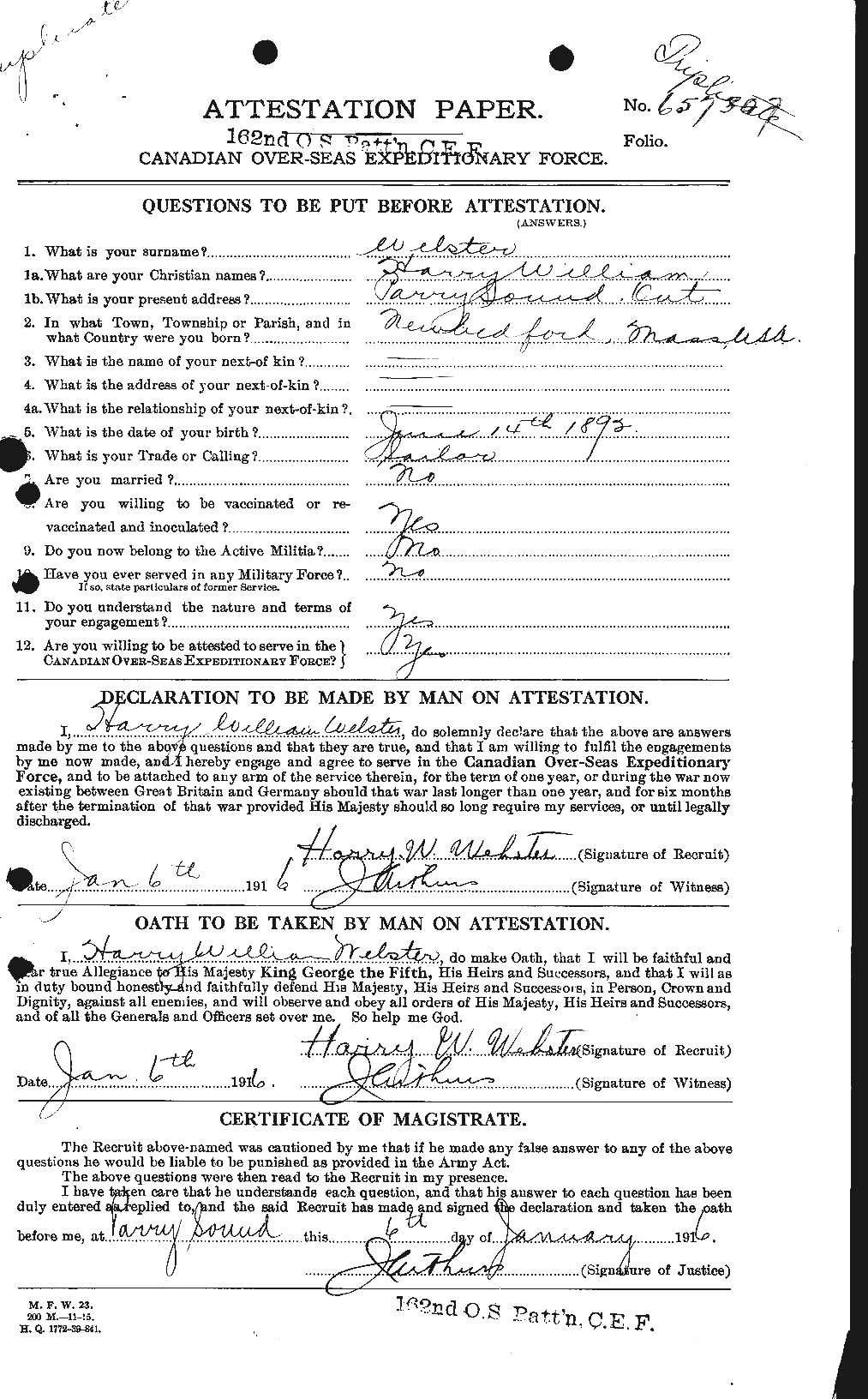 Personnel Records of the First World War - CEF 670426a