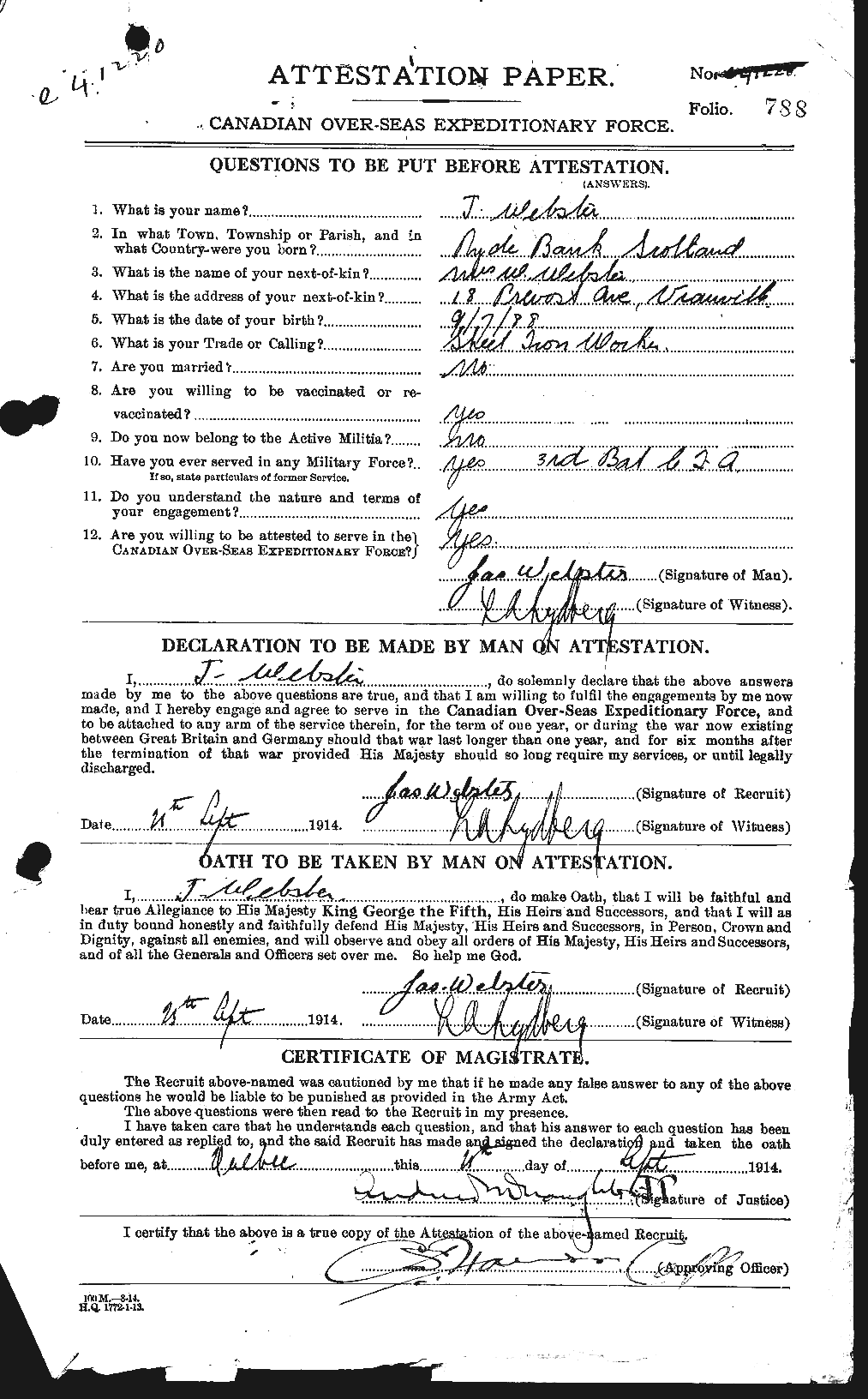 Personnel Records of the First World War - CEF 670442a