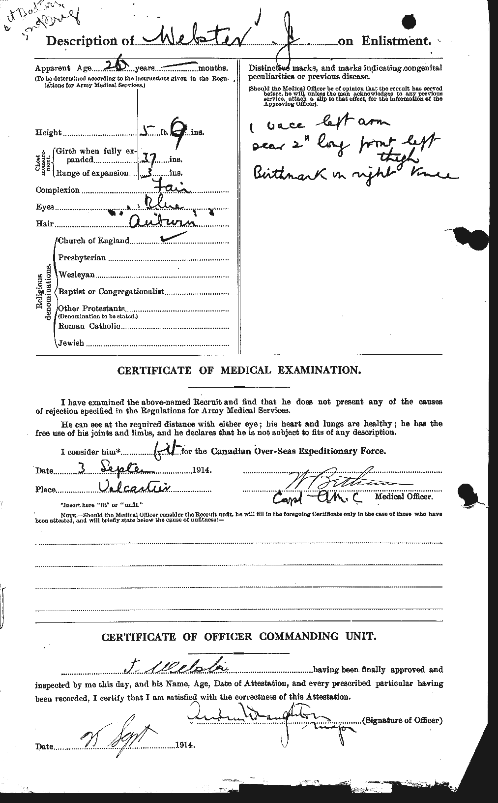 Personnel Records of the First World War - CEF 670442b