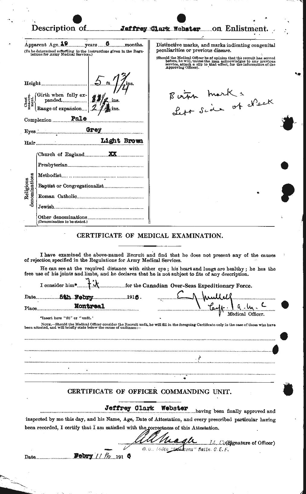 Personnel Records of the First World War - CEF 670466b