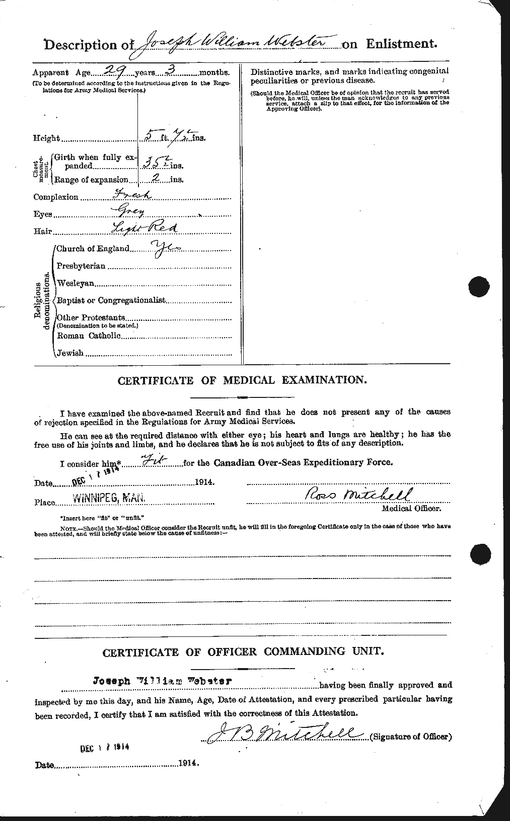 Personnel Records of the First World War - CEF 670508b