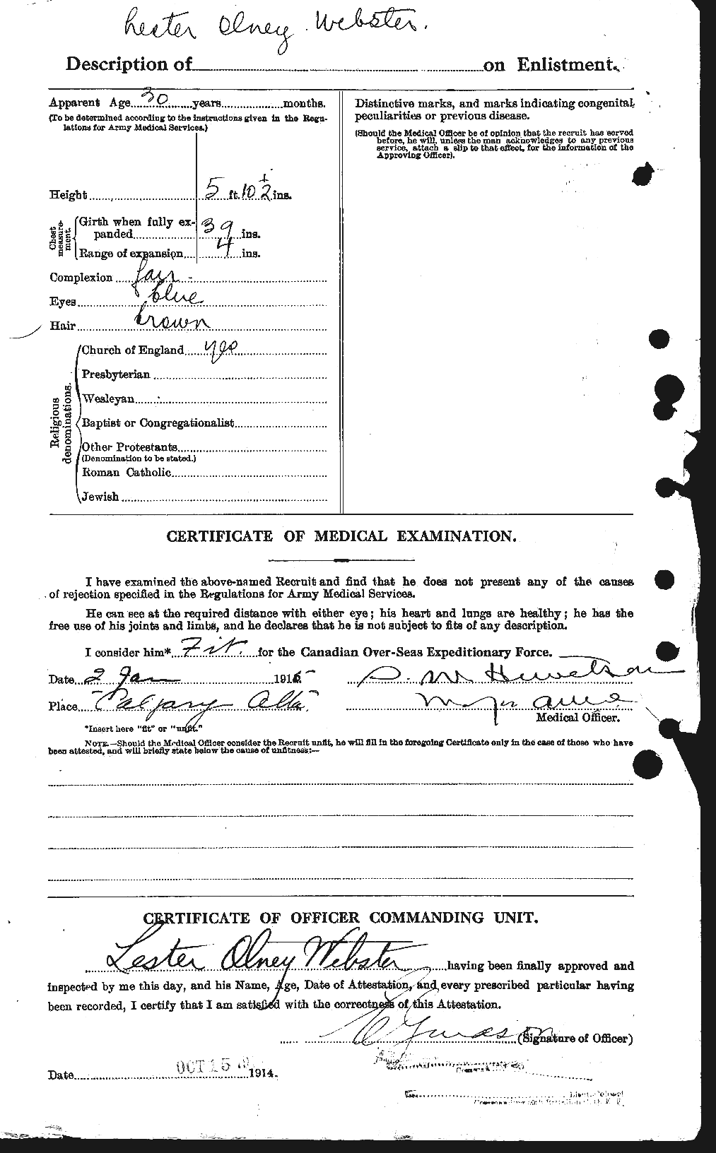 Personnel Records of the First World War - CEF 670513b