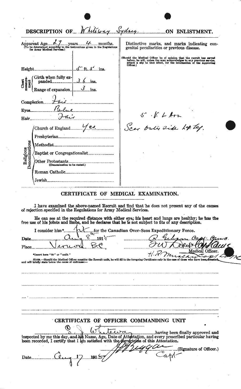 Personnel Records of the First World War - CEF 670665b