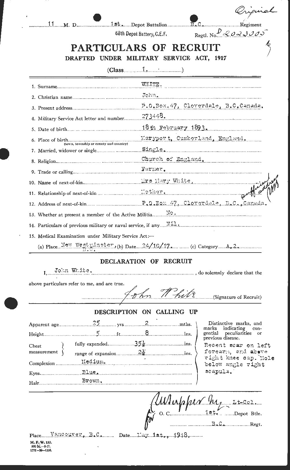 Personnel Records of the First World War - CEF 671526a