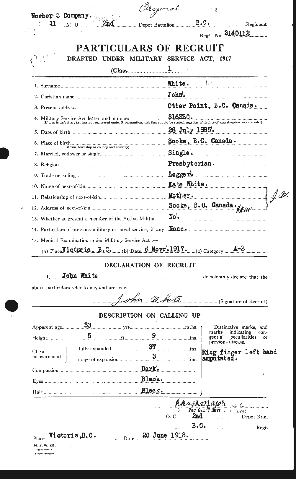 Personnel Records of the First World War - CEF 671527a